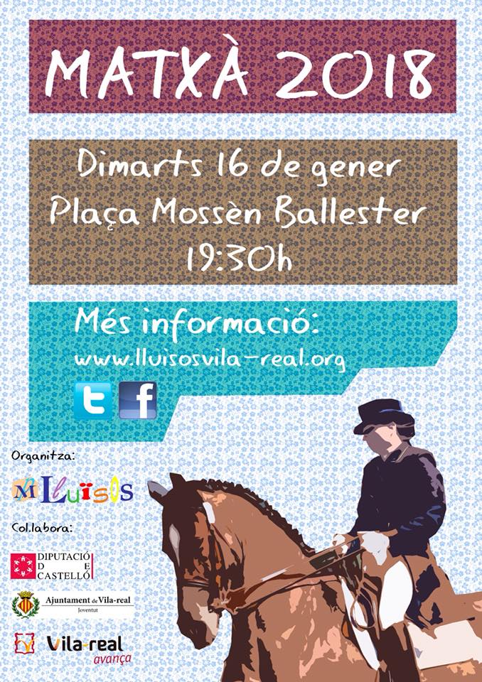 Vila-real celebra hoy la festividad de San Antonio con la Matxà de Lluïsos y el reparto de 4.000 ‘rotllos’ y 1.100 ‘panets’   