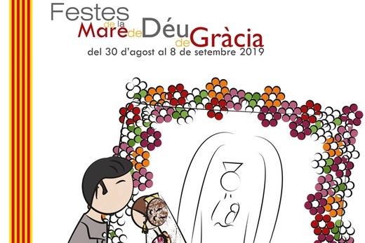 Programa de fiestas de la Mare de Déu de Gràcia.