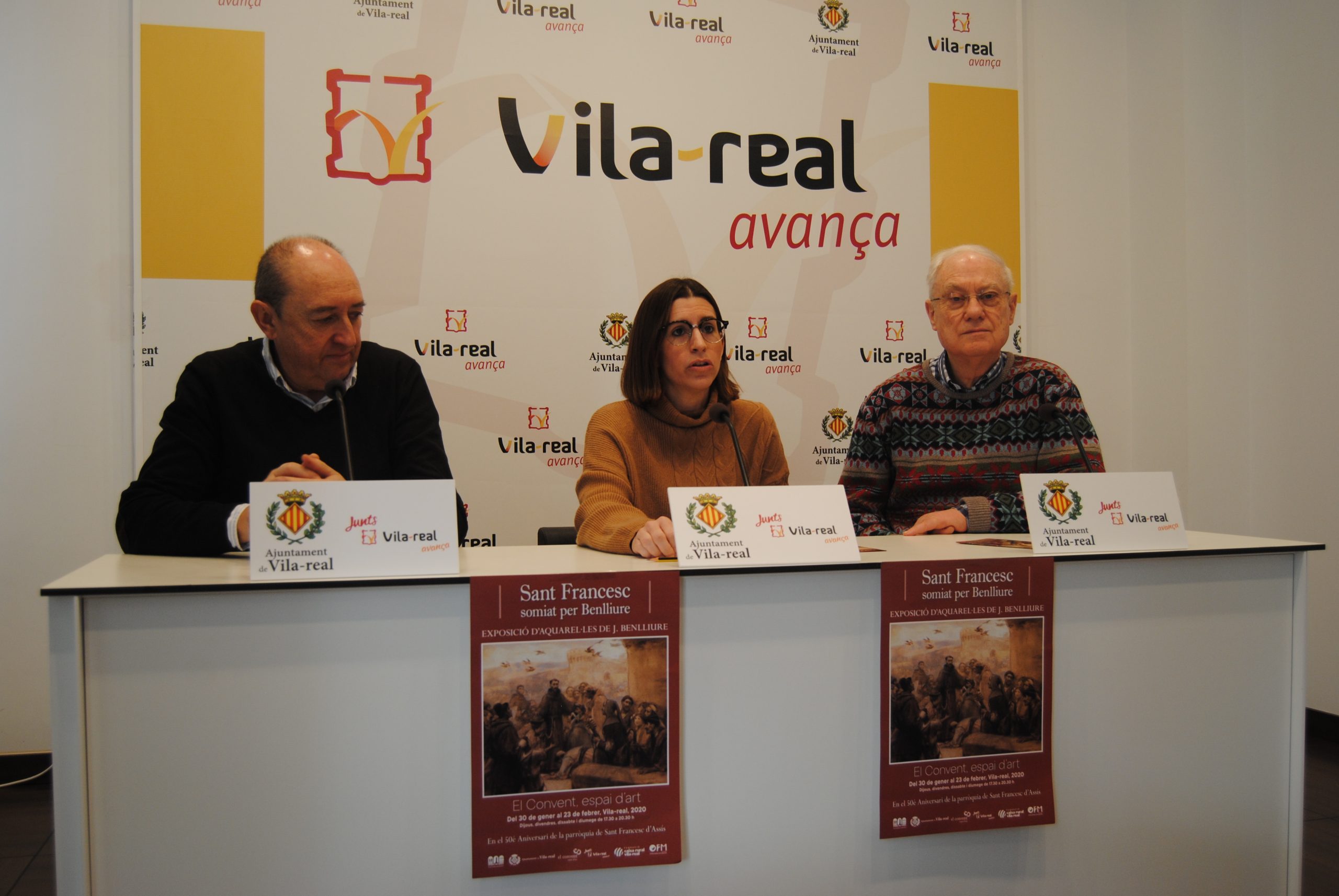 Acuarelas de Josep Benlliure para conmemorar el  50º aniversario de la parroquia de San Francisco