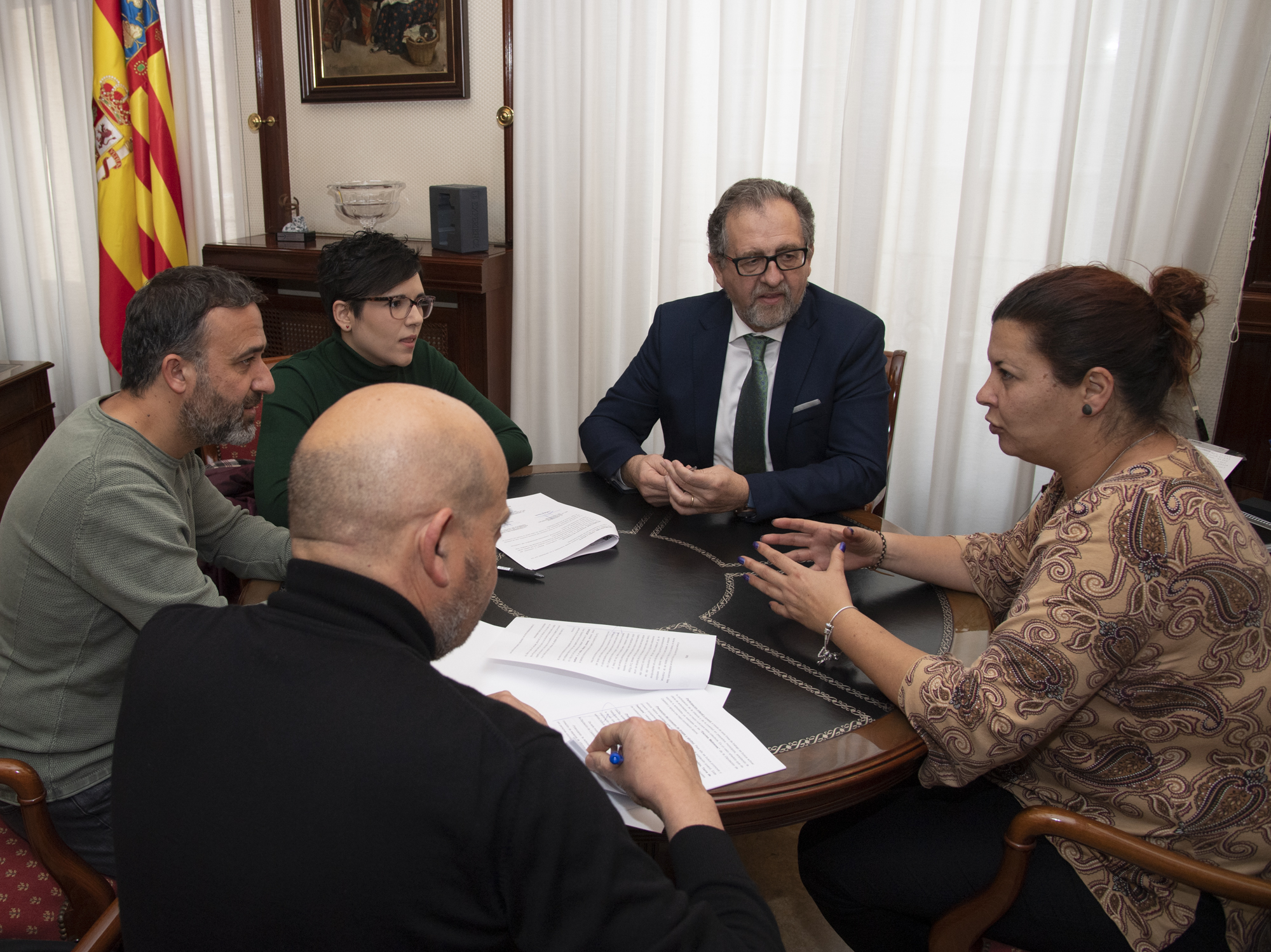 Los cuatro grupos políticos de la Diputación pactan medidas frente a la Covid-19 valoradas en 9 millones de euros