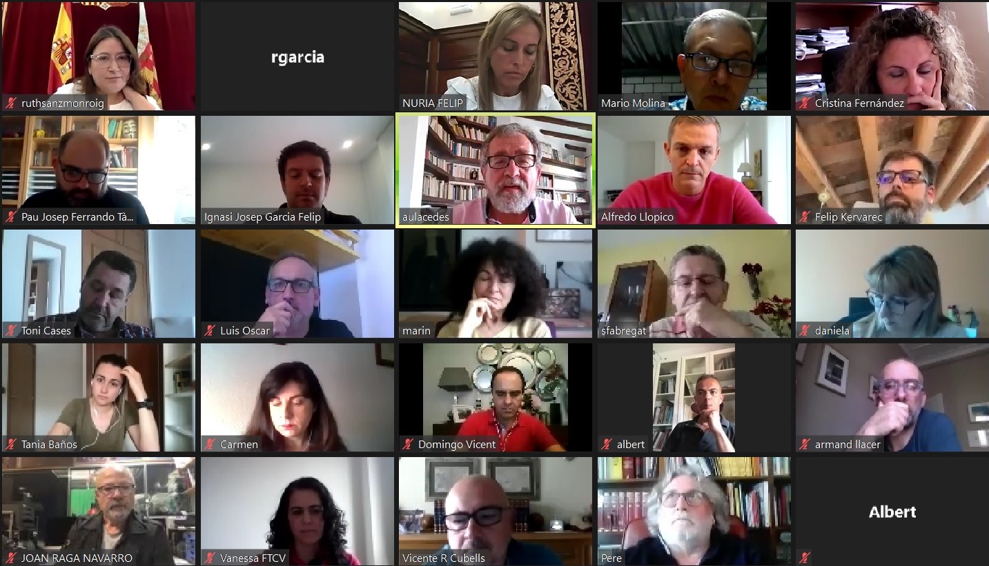 Las entidades culturales y las federaciones deportivas solicitan ayudas urgentes a la Diputación en la mesa de diálogo