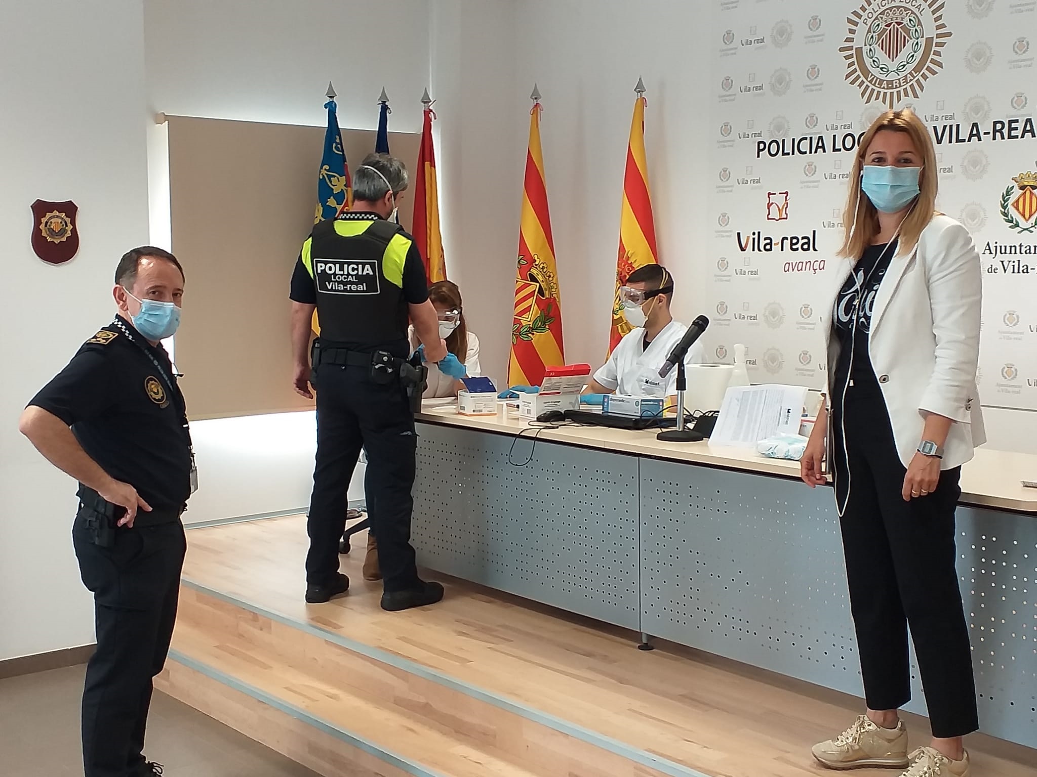 Vila-real, primer municipio de la provincia en realizar test rápidos a la plantilla de Policía Local y Protección Civil