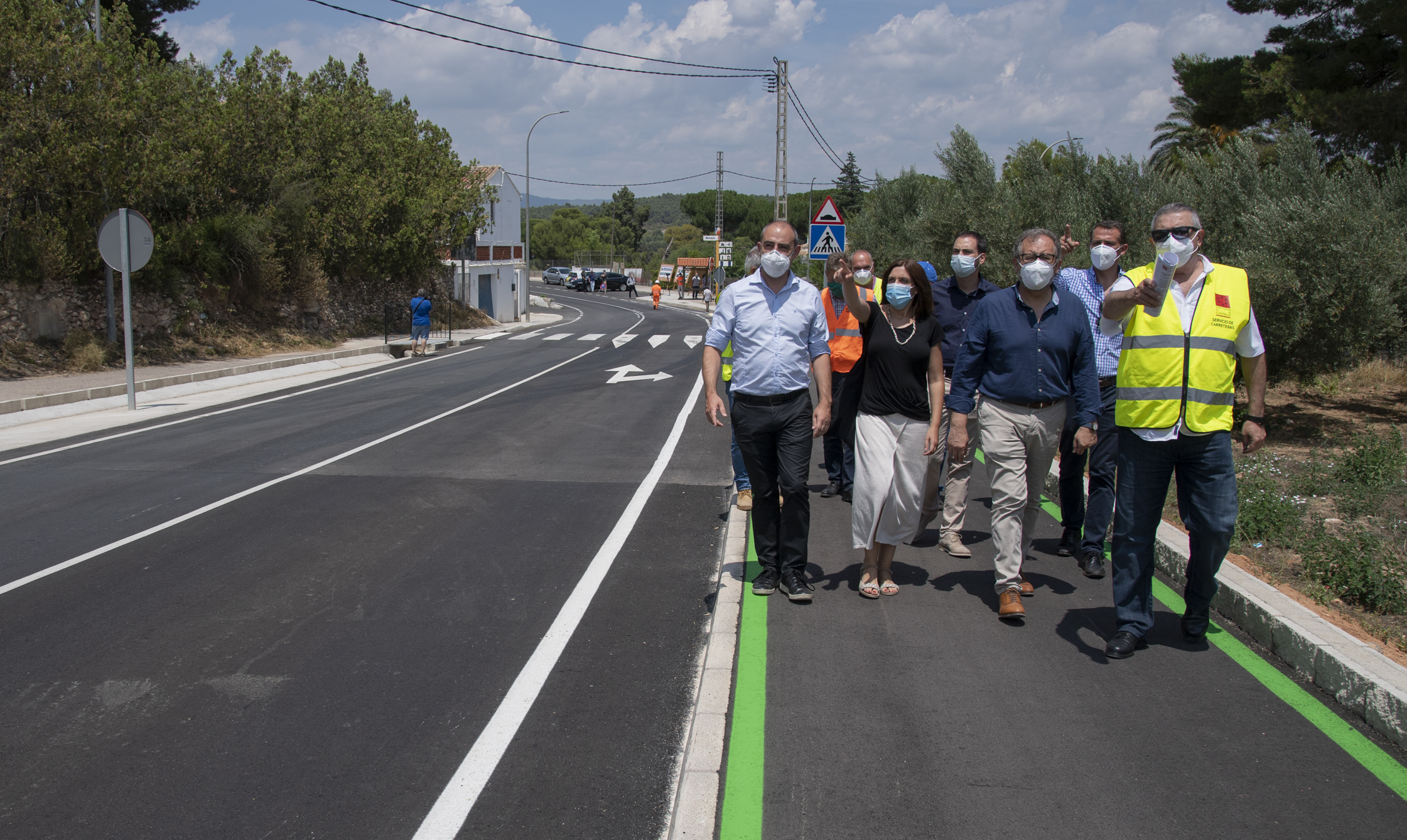 La Diputación de Castellón renueva el acceso de Navajas por 745.000 euros y elimina uno de los puntos negros de la red vial provincial