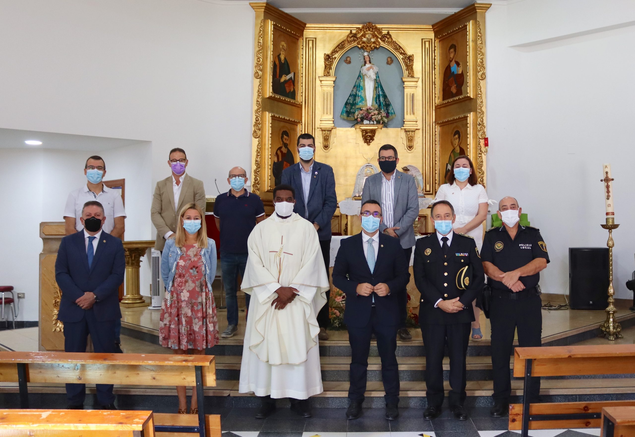 Vila-real celebra la festividad del patrón de la Policía Local con una eucaristía al suspender el acto oficial por la pandemia