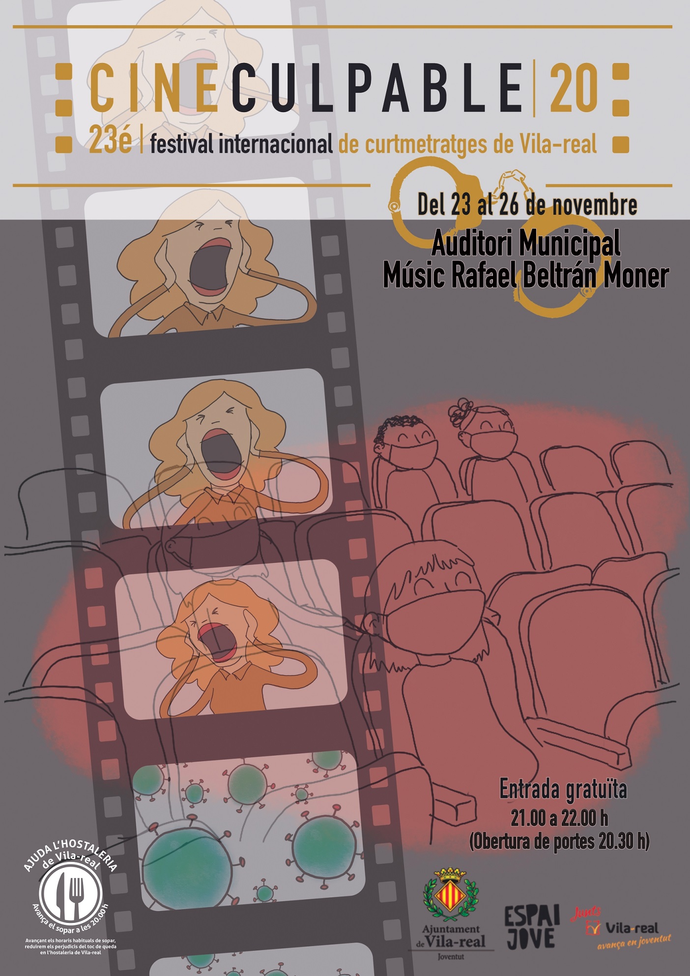 El Festival Internacional de Curtmetratges de Vila-real celebrará su 23ª edición con proyecciones presenciales en el Auditori en un alegato a la cultura segura
