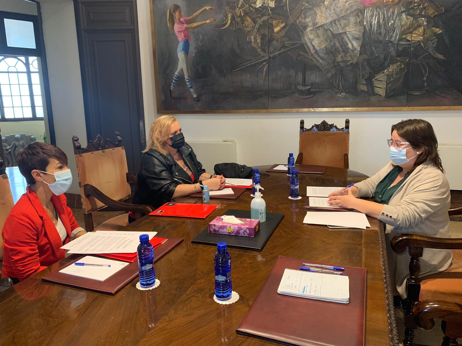 La Diputada provincial, Ruth Sanz aborda con el mundo del espectáculo el estado del sector y promete más cultura para 2021