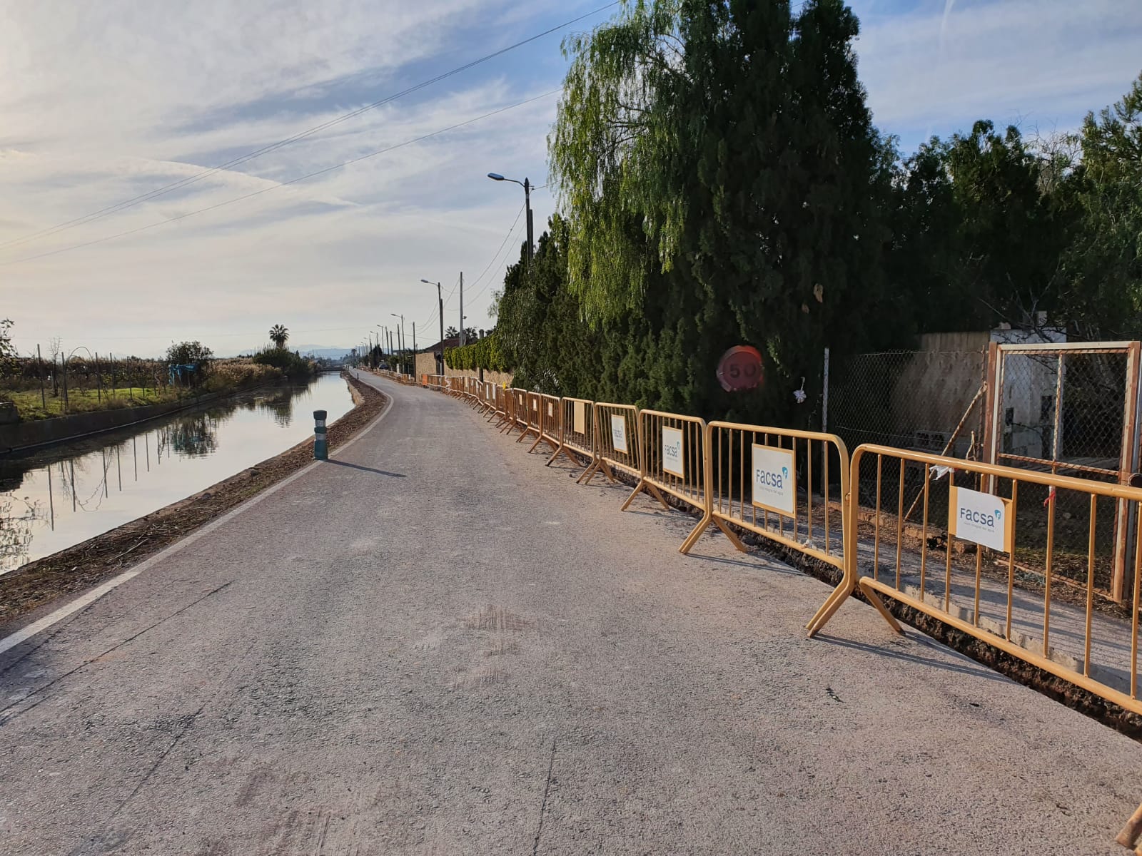 Nules finaliza los trabajos de renovación de la red de agua del camí Canal