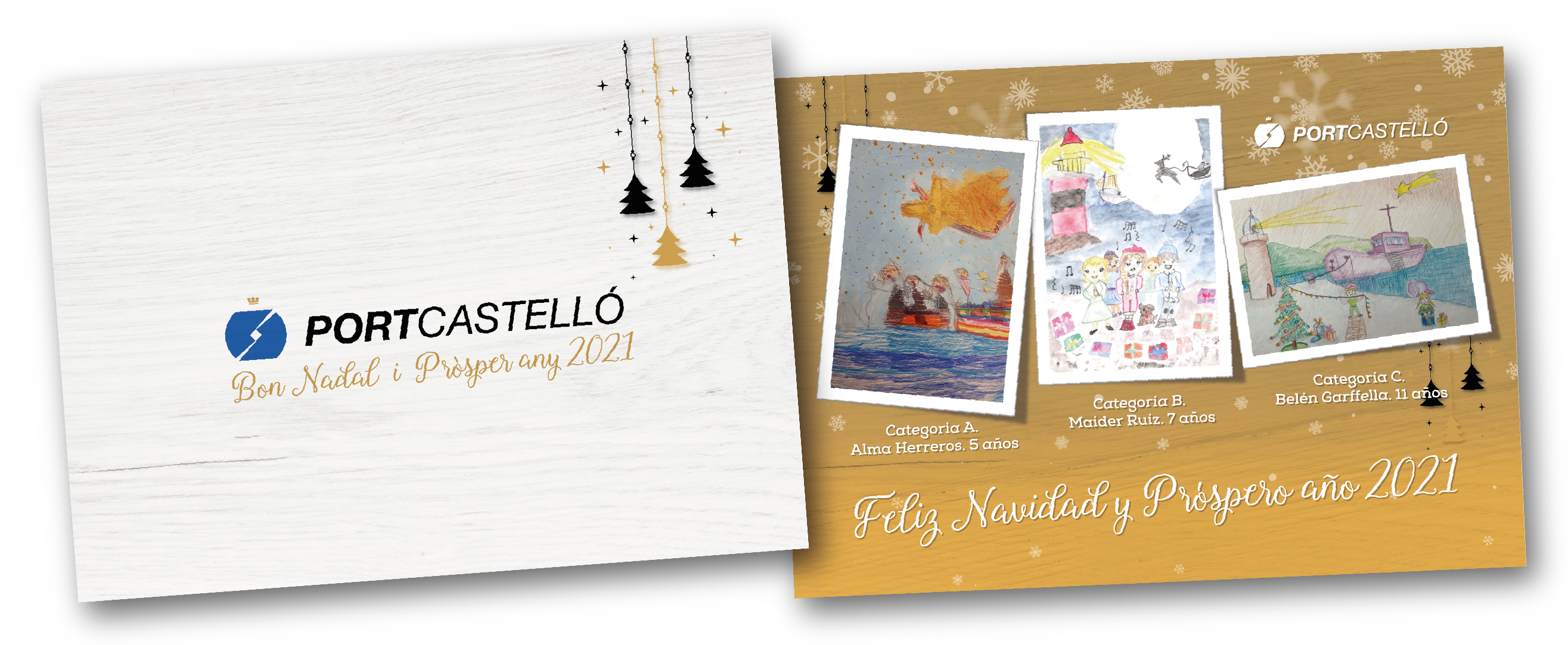 Un centenar de escolares participan en el concurso de postales navideñas de PortCastelló