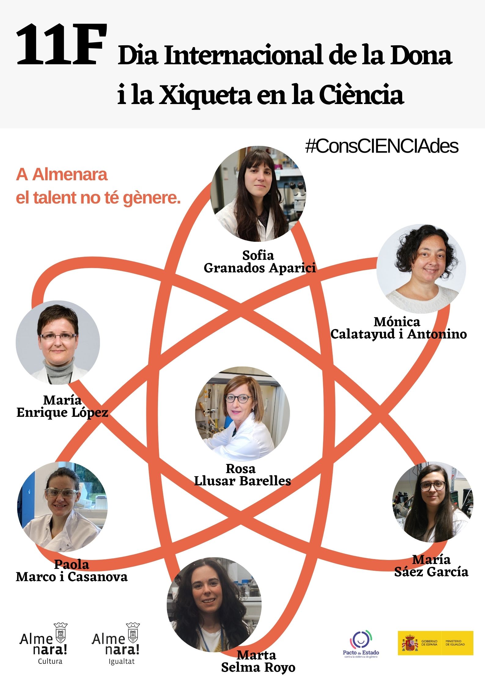 El Ayuntamiento de Almenara inicia la campaña “ConsCIENCIAdes, a Almenara el talent no te gènere” con motivo del Día Internacional de la mujer y la niña en la ciencia