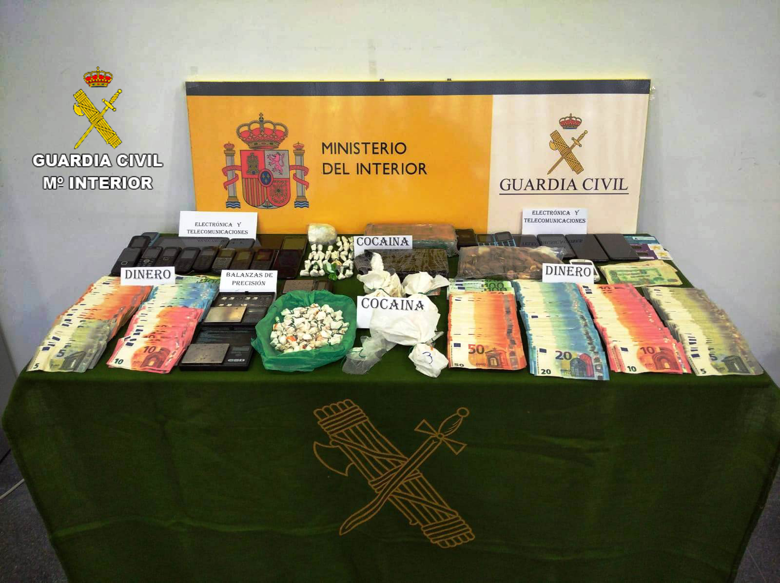 La Guardia Civil desmantela dos grupos que distribuían droga por el método de “telecoca” en Oropesa del Mar