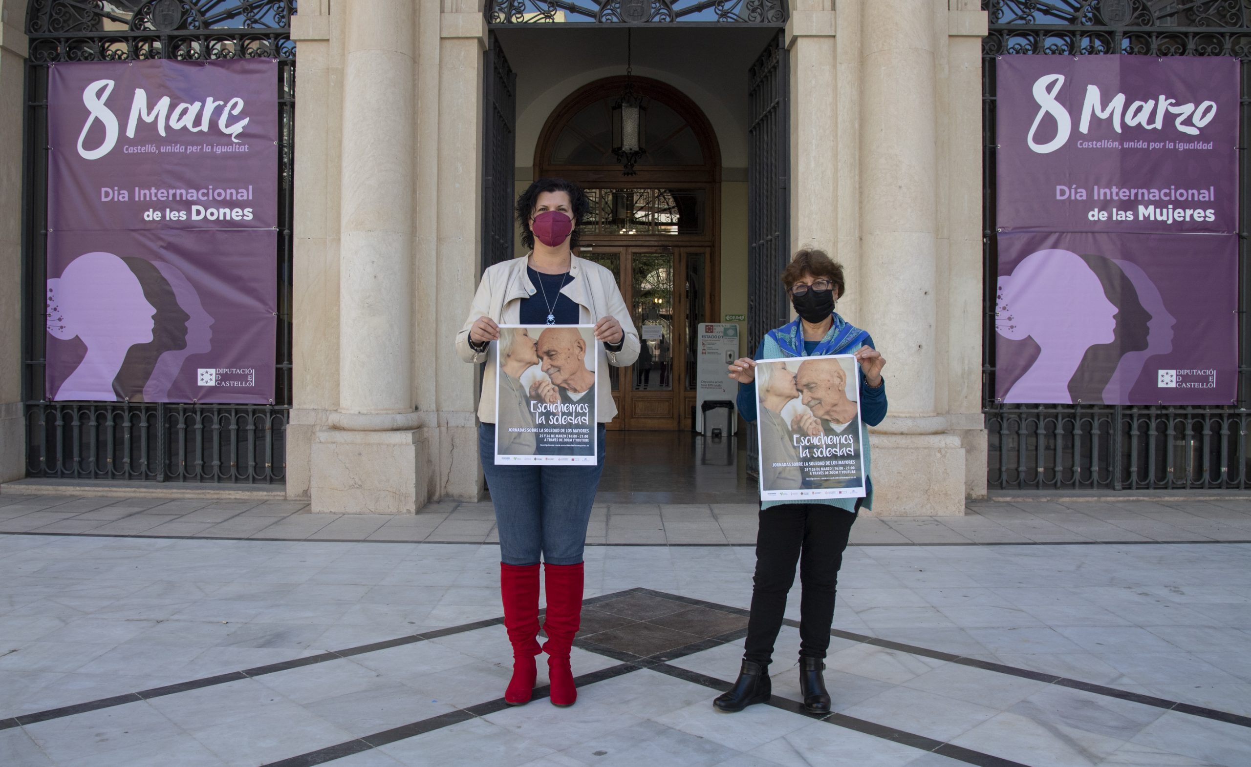 La Diputación muestra su apoyo a la formación en la escucha activa para mejorar la salud mental de la gente mayor que vive sola en Castellón