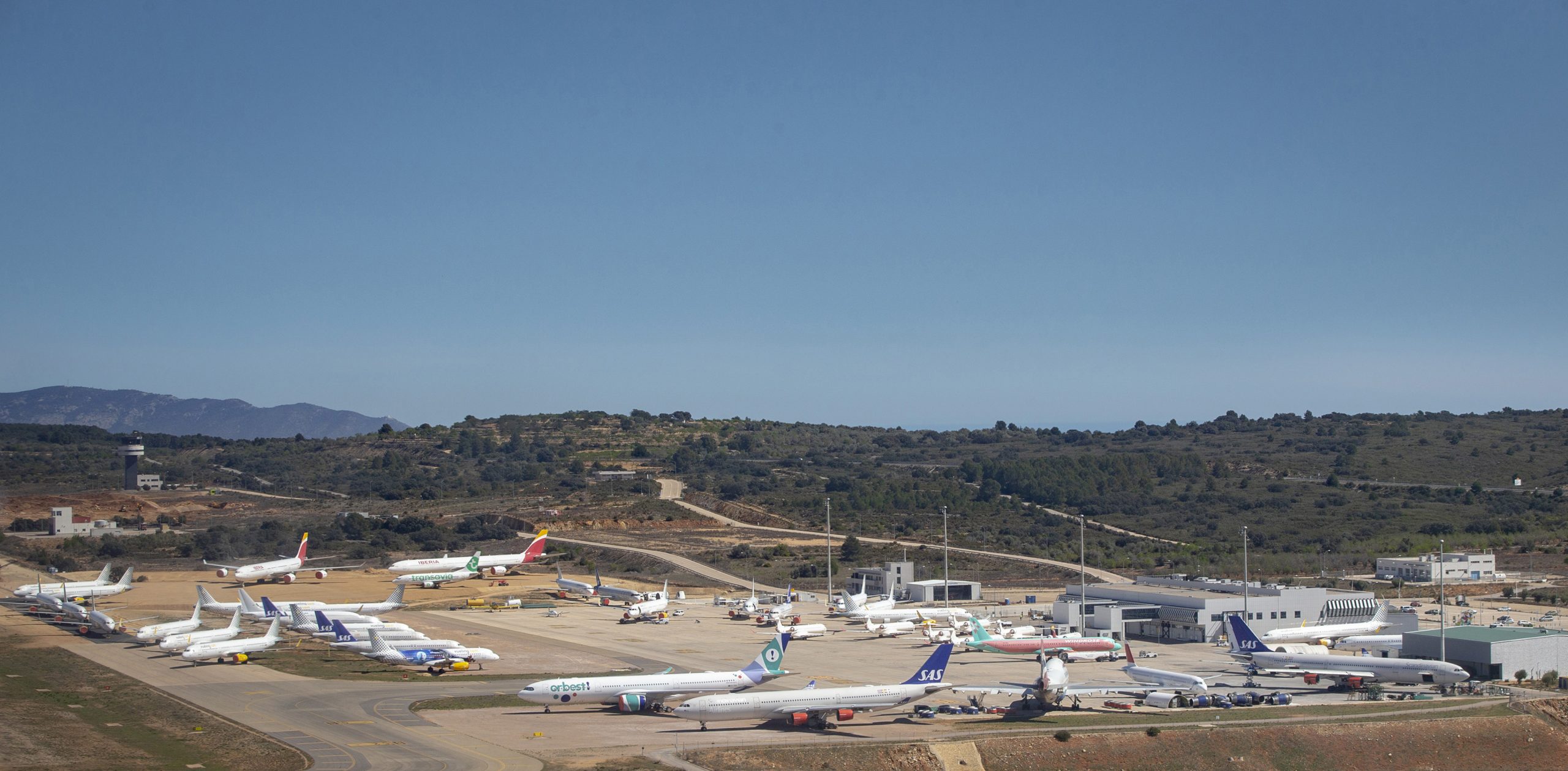 El aeropuerto de Castellón amplía su capacidad de acogida de aviones tras activar nuevas zonas de expansión