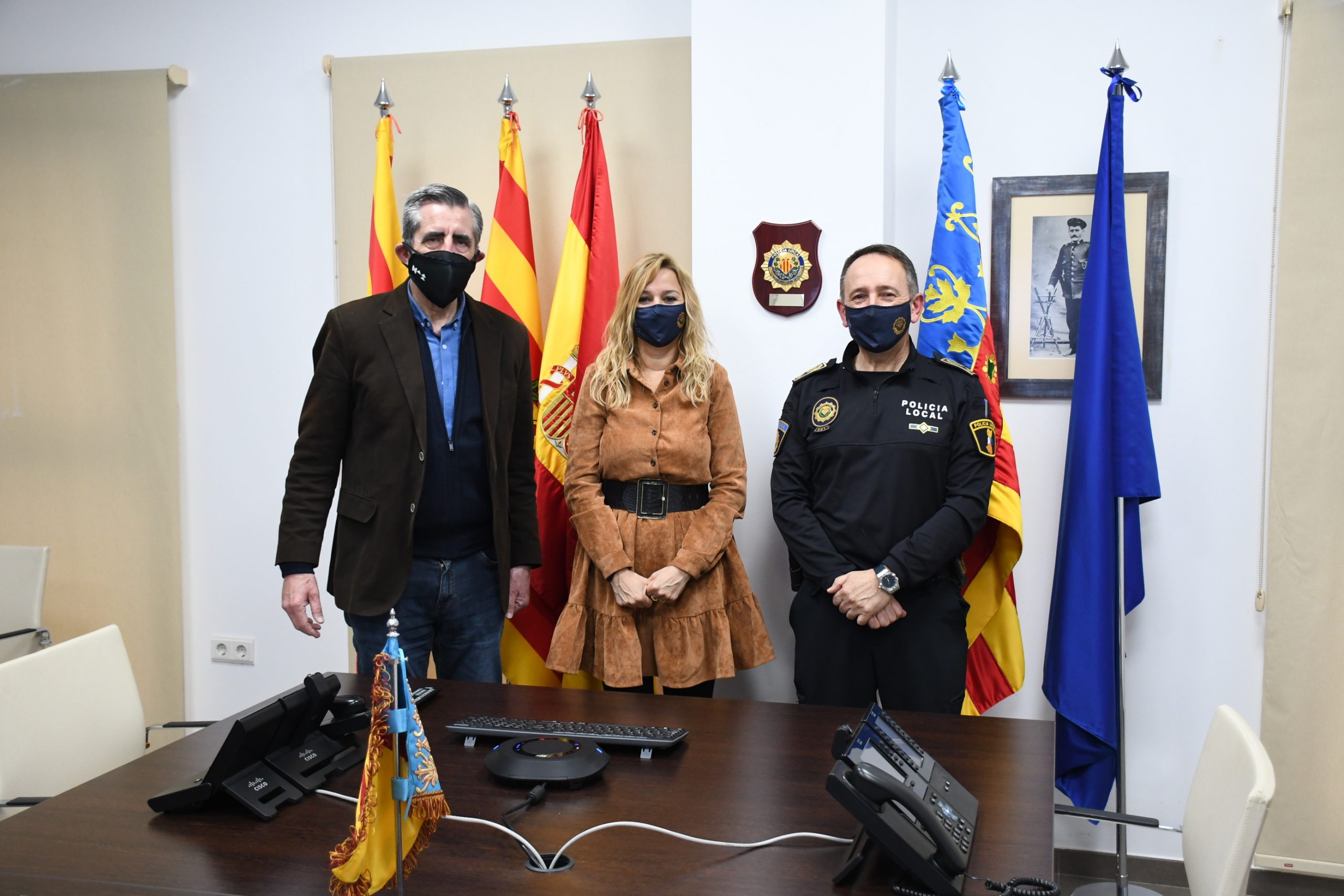 Visita del Secretari Autonòmic de Seguretat i Emergències José María Ángel a Vila-real