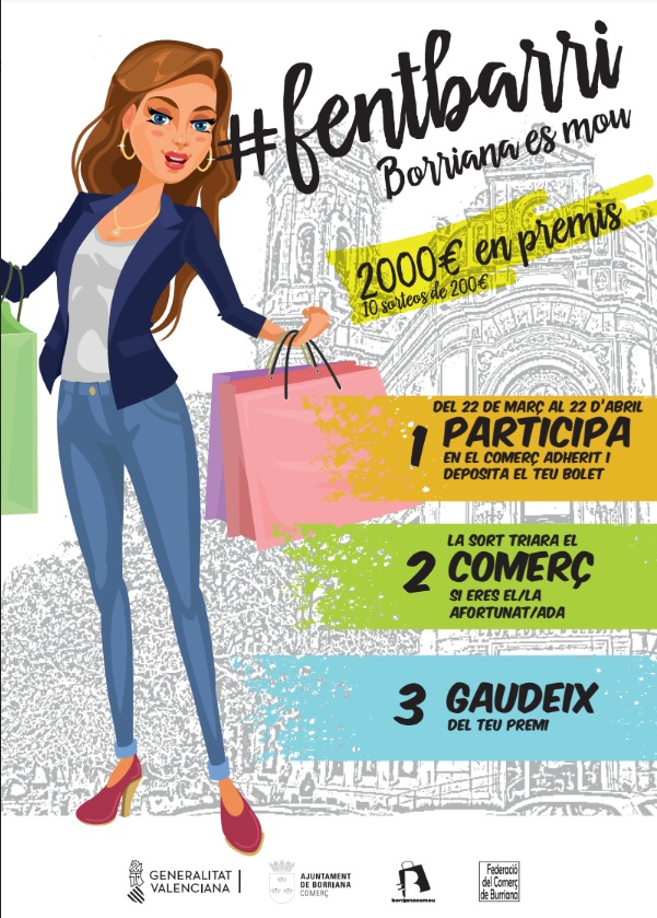 Burriana lanza una nueva campaña promocional para incentivar el comercio de barrio