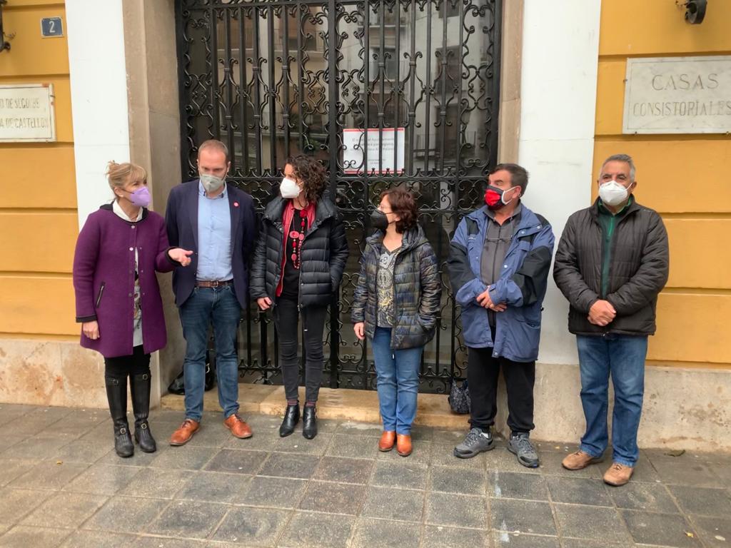 Blanch y Caballero (PSPV-PSOE) anuncian en Segorbe que presentarán una PNL para que ninguna institución pueda aceptar un vestigio franquista como patrimonio municipal