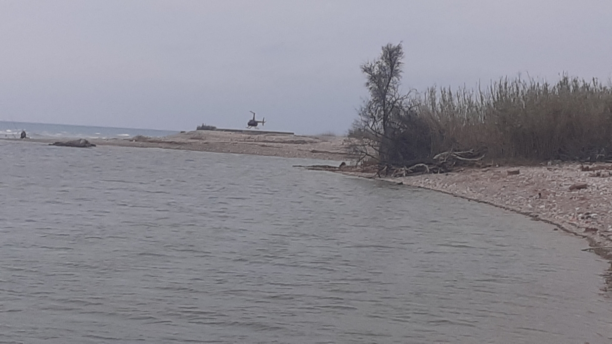 El Consorcio gestor del Paisaje Protegido de la Desembocadura del río Mijares denuncia la presencia de un helicóptero sobrevolando y aterrizando en el espacio fluvial