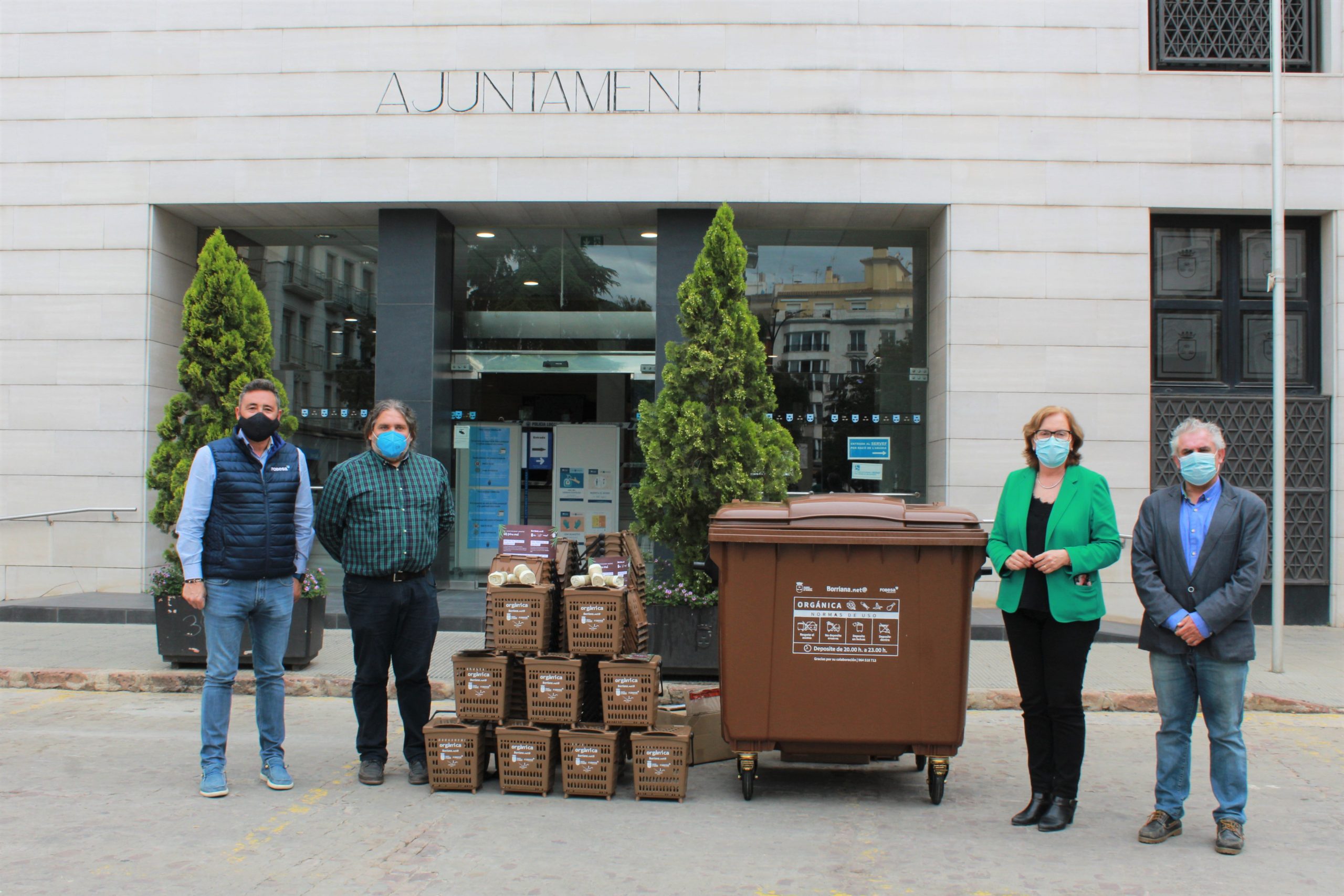 Burriana inicia una campaña de difusión y concienciación del uso del contenedor marrón de residuos orgánicos