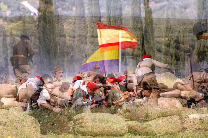 Julián Barón recrea episodios de la Guerra Civil en la muestra fotográfica ‘El laberinto mágico’ en el Espai Cultural Obert Les Aules