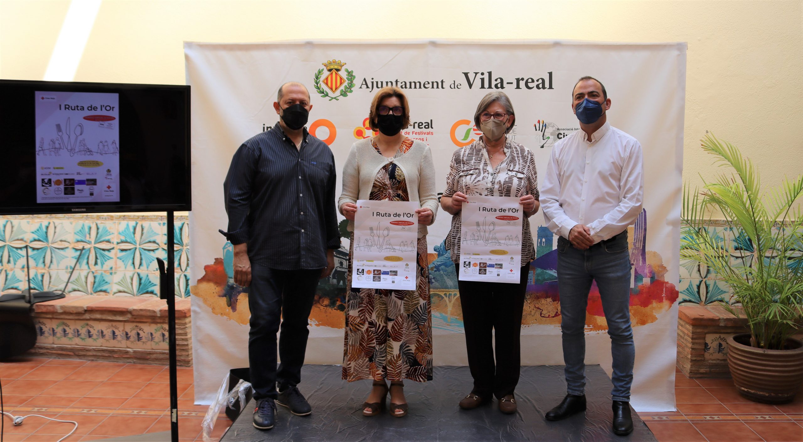 Cruz Roja Vila-real implica a comercios y hostelería de la ciudad en su labor solidaria con la I Ruta del Oro