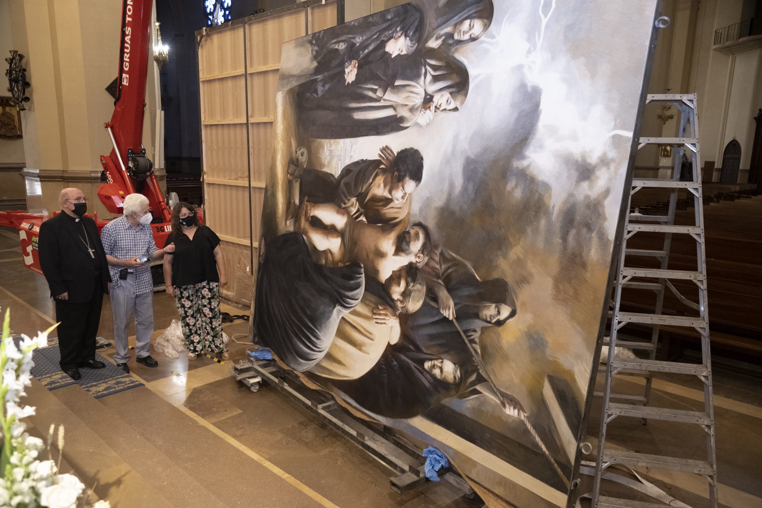 La Diputación de Castellón financia los dos nuevos lienzos del pintor Traver Calzada para la Concatedral de Santa María