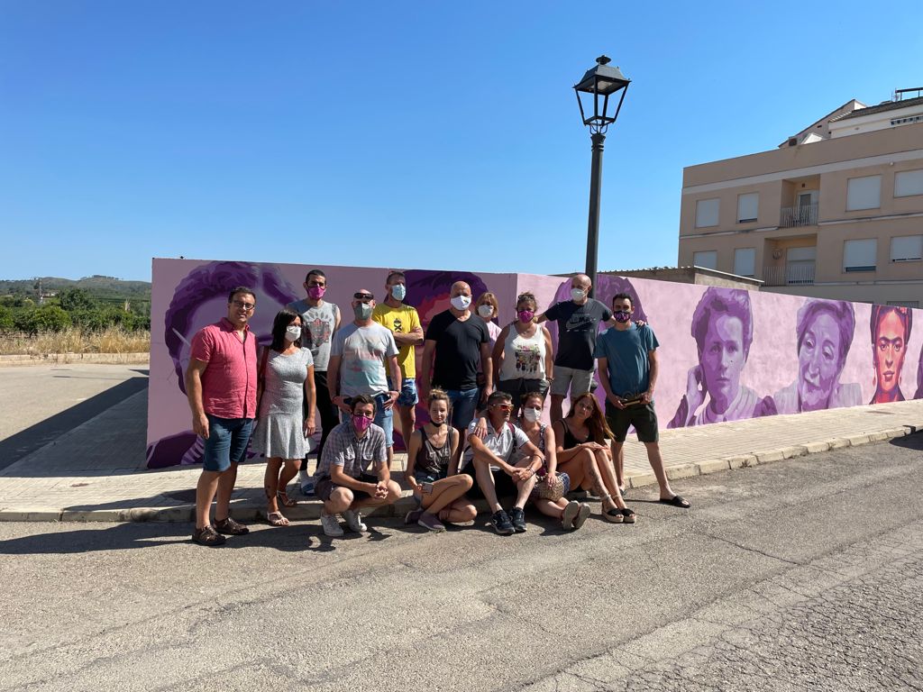 El PSPV-PSOE de la provincia de Castelló aplaude la iniciativa de Geldo de homenajear el mural feminista de la Concepción que fue vandalizado