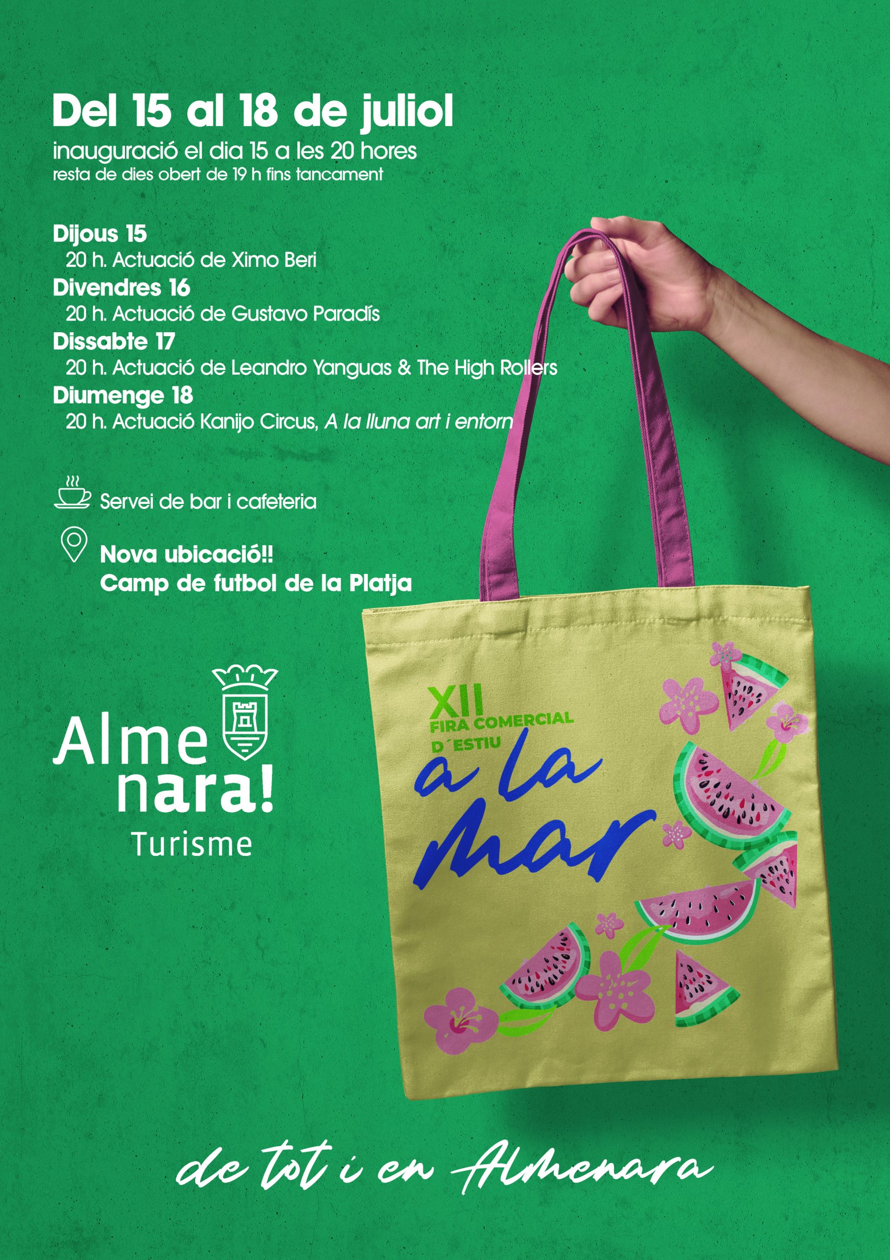 La Fira Comercial d´Estiu a la mar d´Almenara será del 15 al 18 de julio