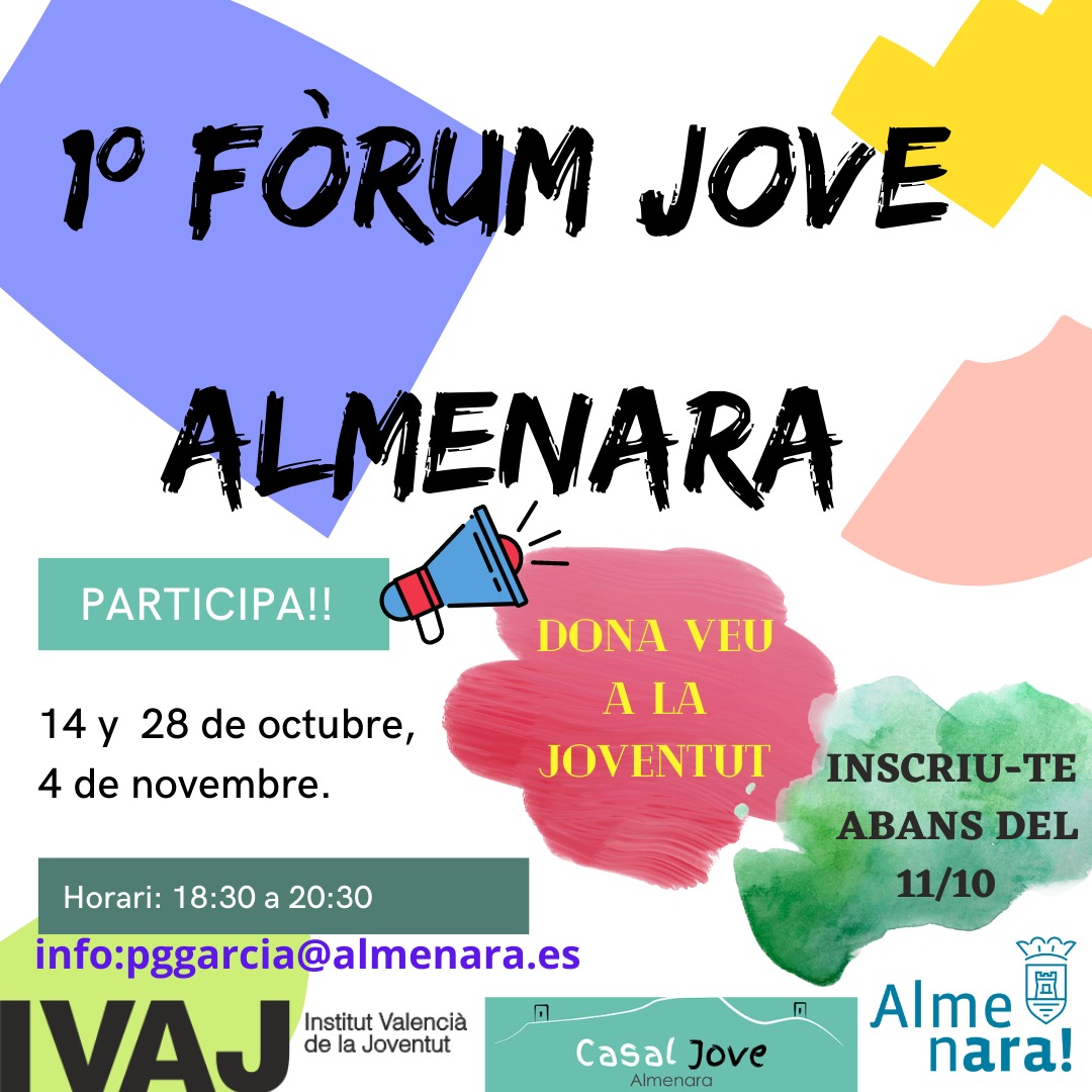 El ayuntamiento de Almenara creará el Fòrum Jove