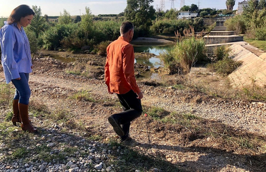 Almassora ampliará a la CHJ la petición de arrancar cañar en Santa Quitèria tras limpiar el río