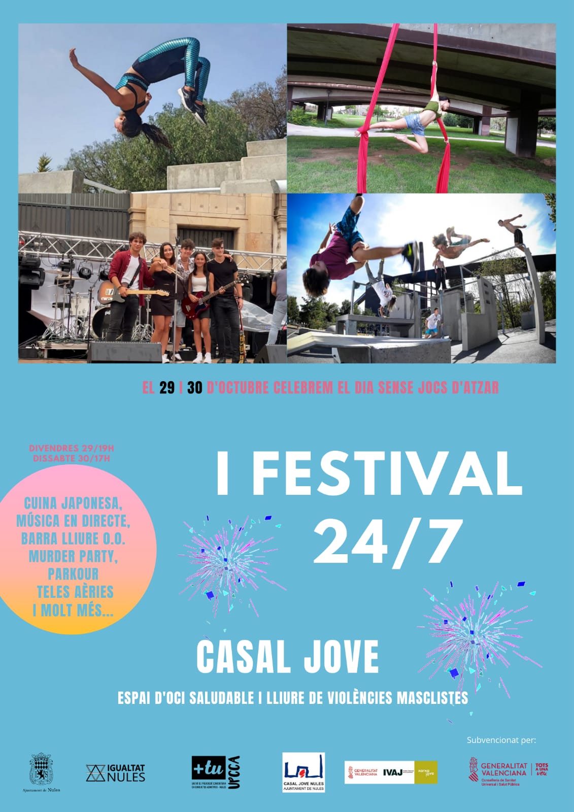 Nules organiza el I Festival Joven de Ocio Saludable