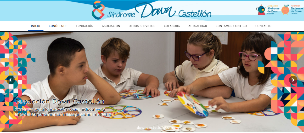 Síndrome de Down Castellón estrena nueva página web más accesible, intuitiva y participativa.