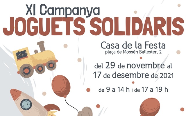 La Campaña de Juguetes Solidarios vuelve para hacer llegar la Navidad a todos los niños y niñas de Vila-real