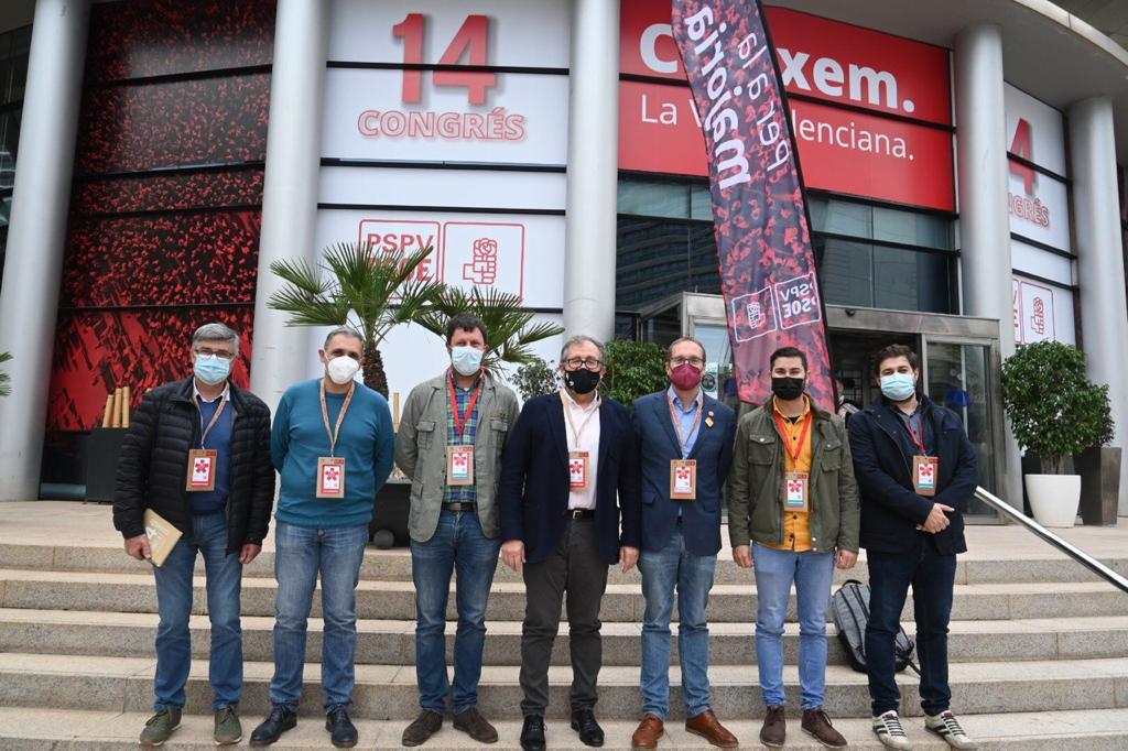 La fuerza territorial del PSPV-PSOE de la provincia de Castelló se hace presente en el XIV Congreso Nacional del PSPV