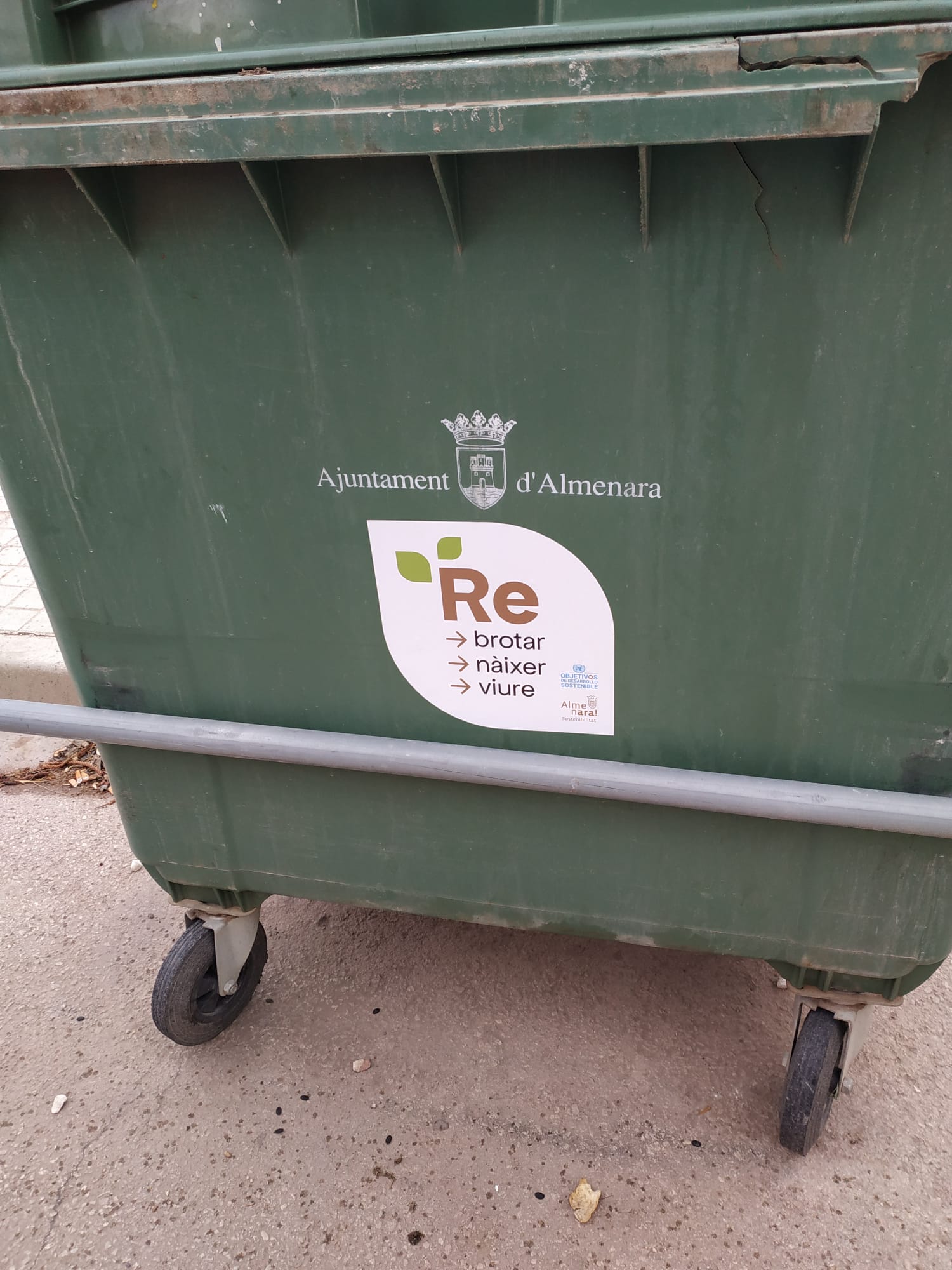 Almenara inicia una campaña de concienciación ante la próxima llegada del contenedor marrón para los restos orgánicos