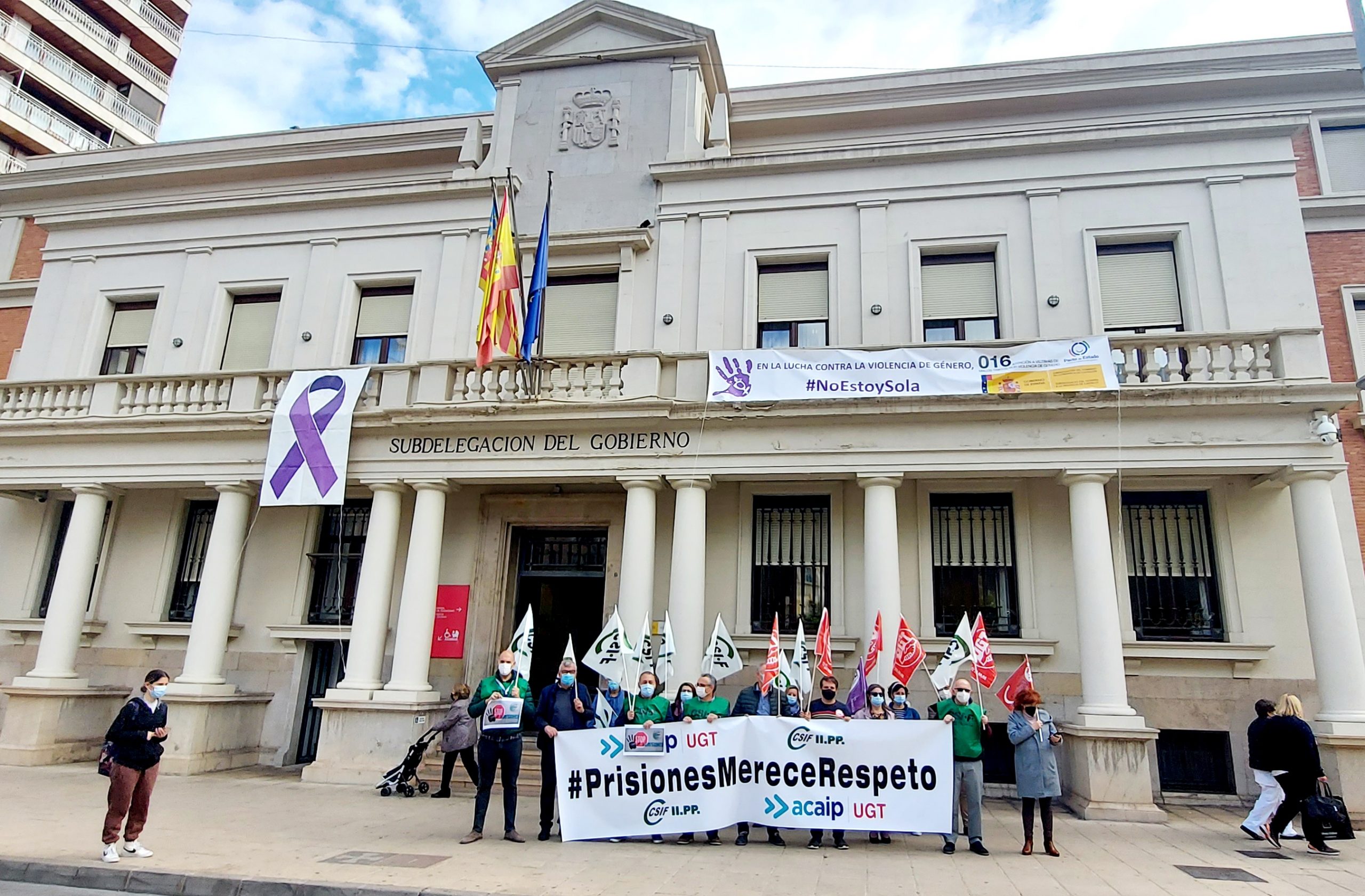 CSIF reclama en Castellón “respeto” para el personal de prisiones y pide su reconocimiento como Agente de la Autoridad