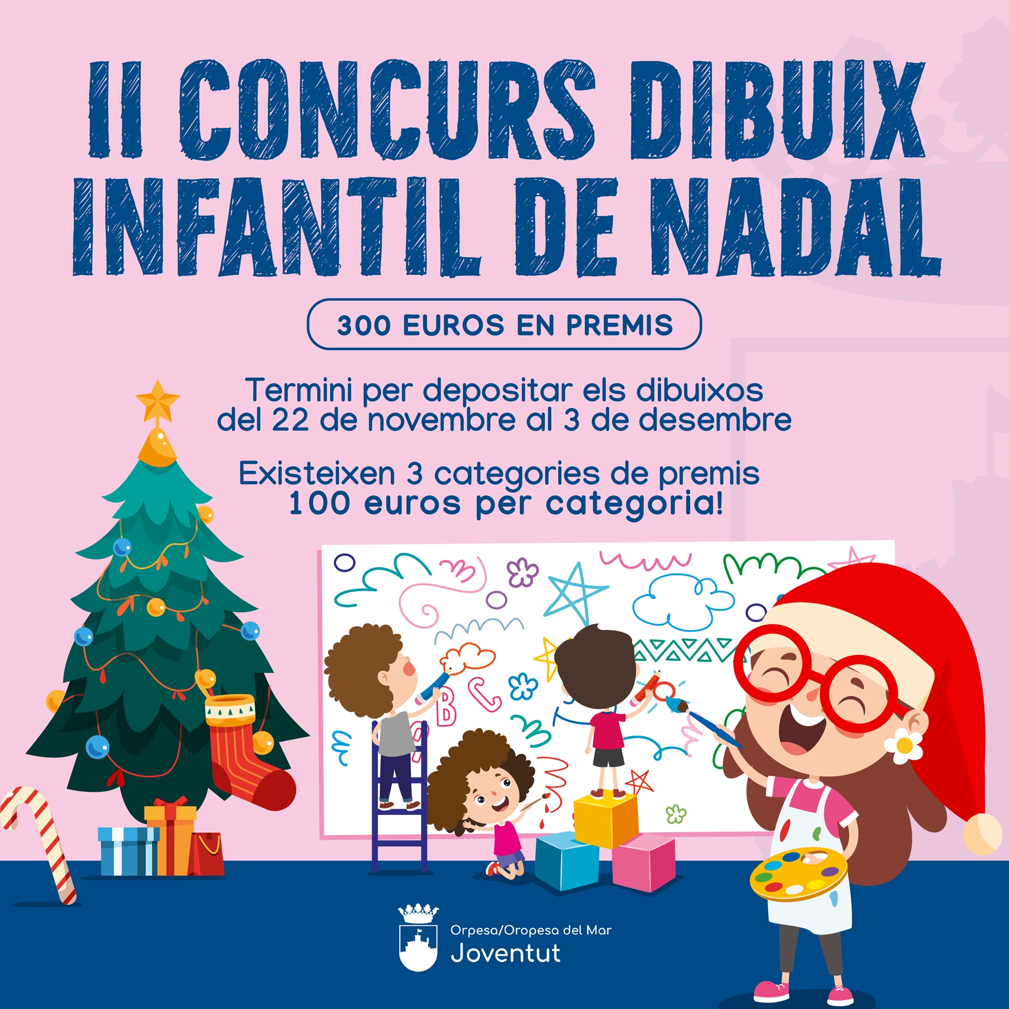 Oropesa del Mar presenta la segunda edición del Concurso de Dibujo Infantil de Navidad