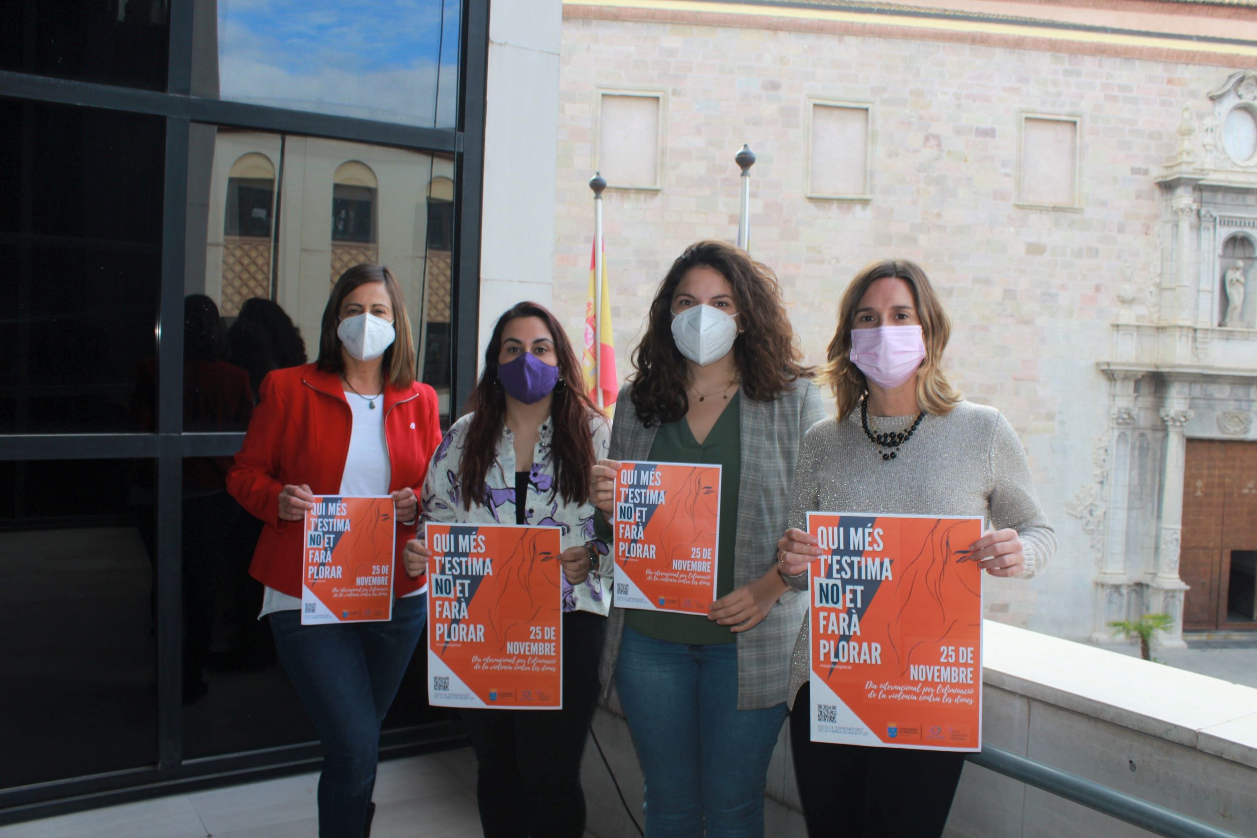 Burriana centra el 25N en la población joven ante el aumento de la violencia machista con el lema ‘Quien más te quiere no te hará llorar’