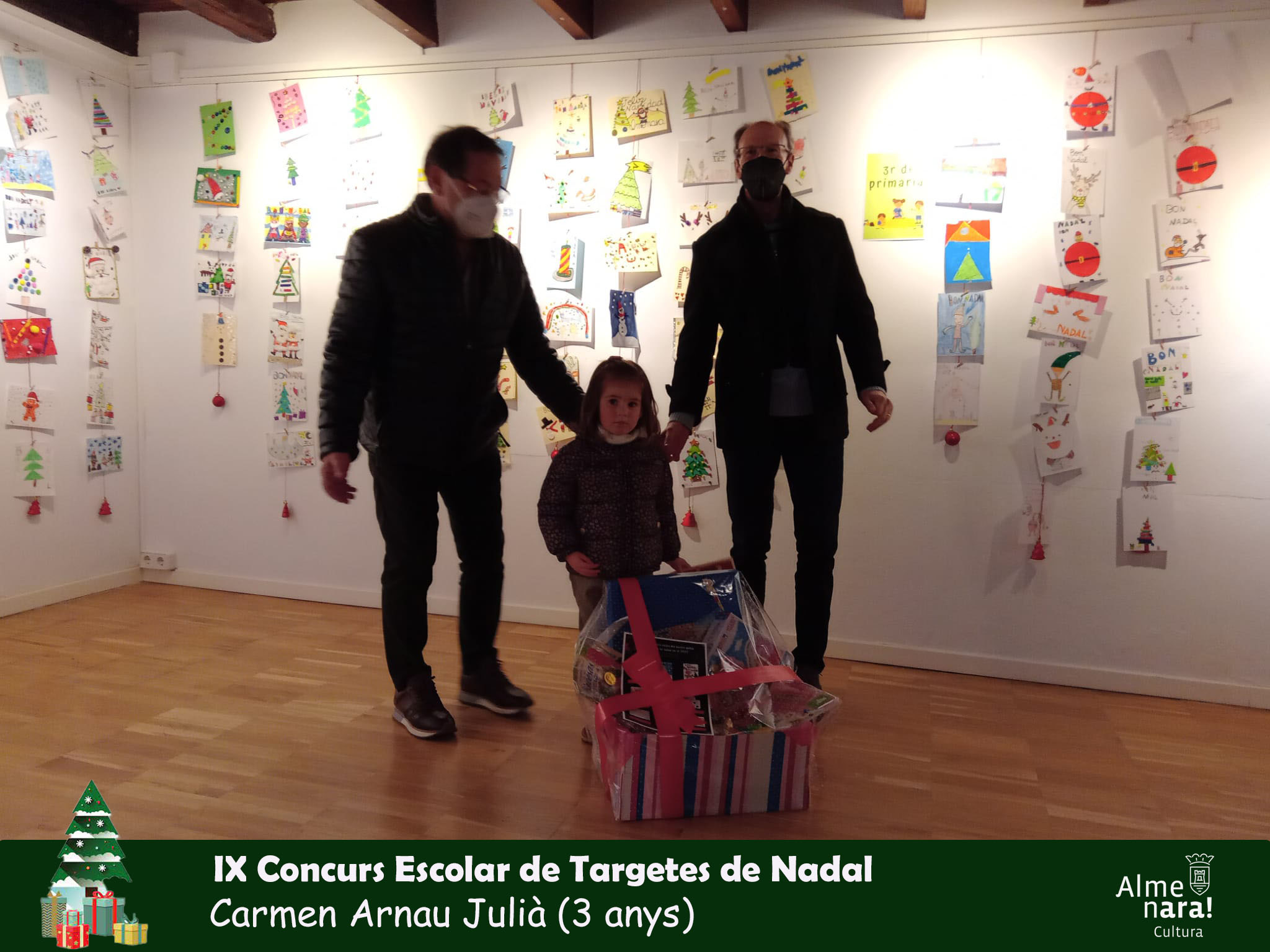 Almenara entrega los premios del IX Concurso escolar de tarjetas de navidad