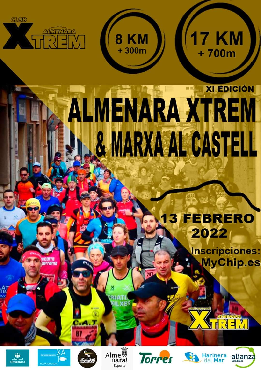 Almenara recupera la carrera XTREM y la Marxa al Castell el domingo 13 de febrero