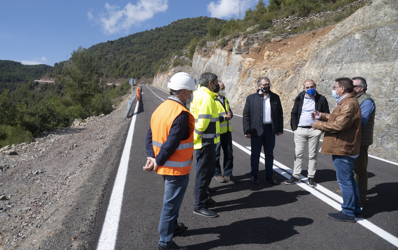 La Diputación de Castellón ha invertido 1,2 millones de euros en las las obras de ampliación y mejora de la CV-203 entre Ayódar y Torralba del Pinar