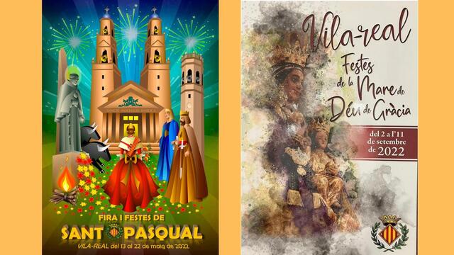 Sonia Ortiz y Jordi Monfort, ganadores del concurso de carteles para las fiestas de San Pascual y la Virgen de Gracia