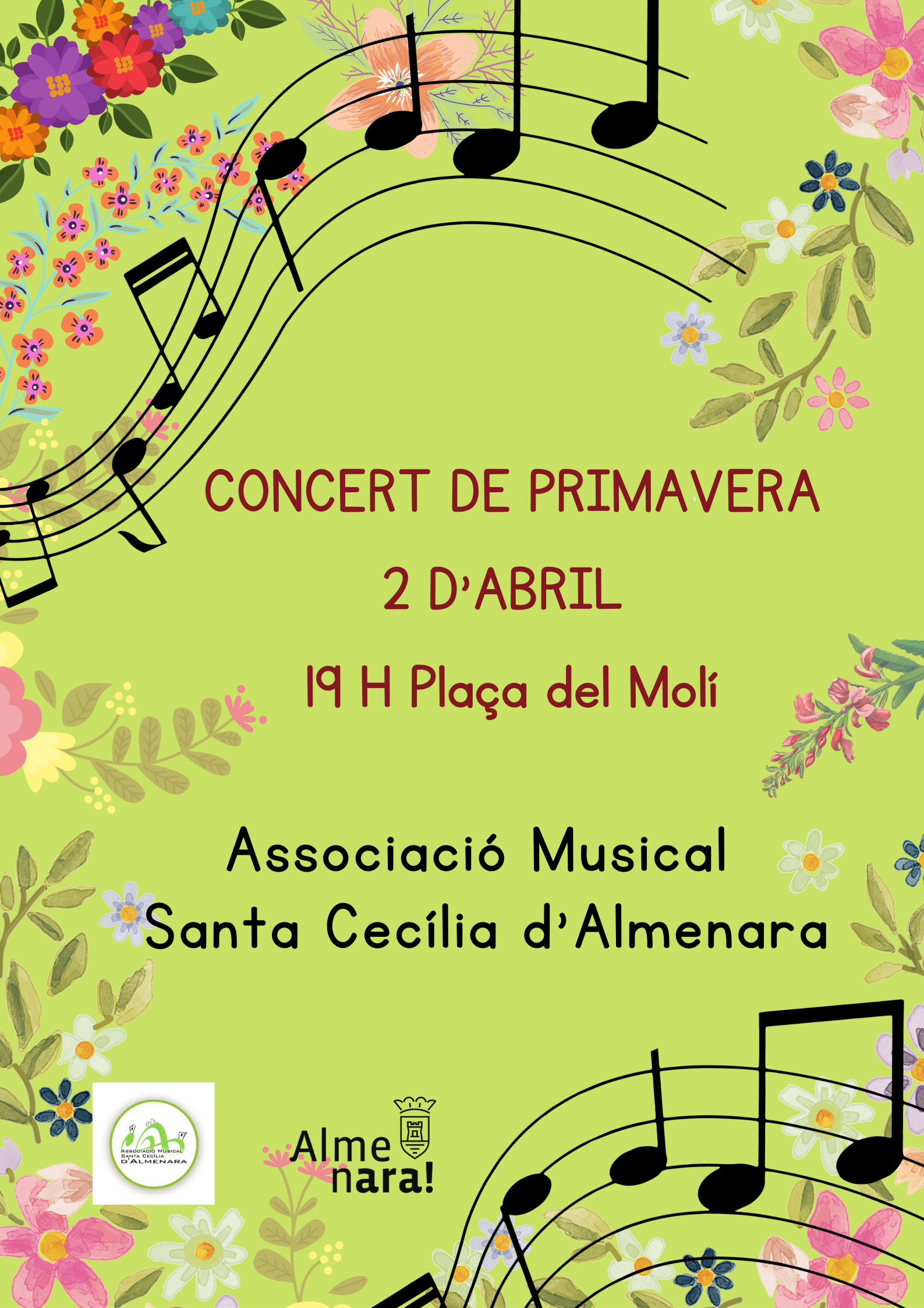 L’Associació Musical Santa Cecilia d’Almenara retoma las actividades con el concierto extraordinario de primavera