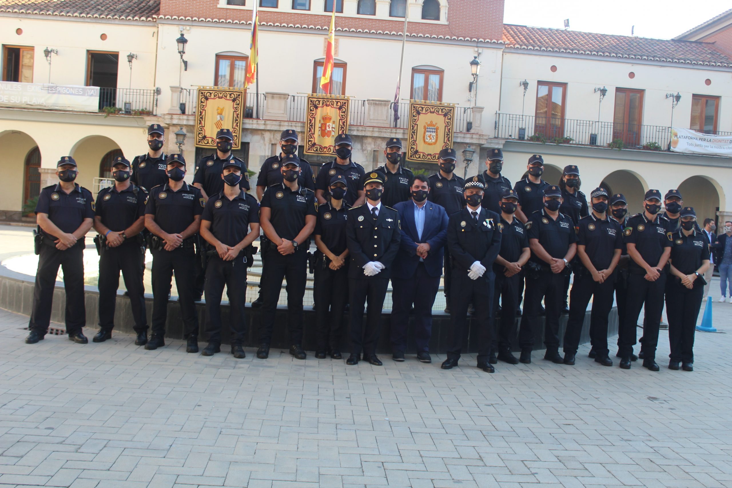 La Policía Local de Nules recibe la felicitación pública de la Generalitat Valenciana por su labor durante el estado de alarma