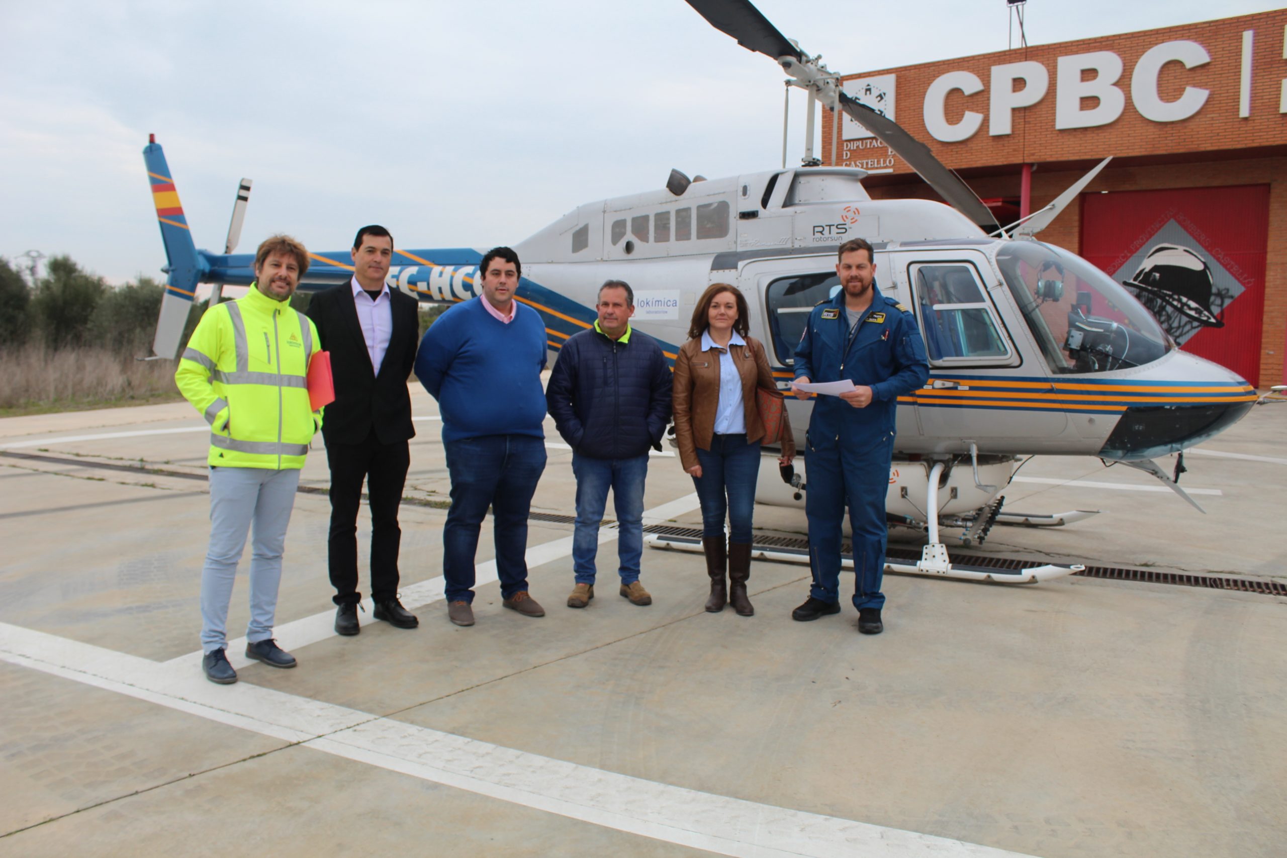 Nules fumiga con helicóptero la zona de la finca de El Pou