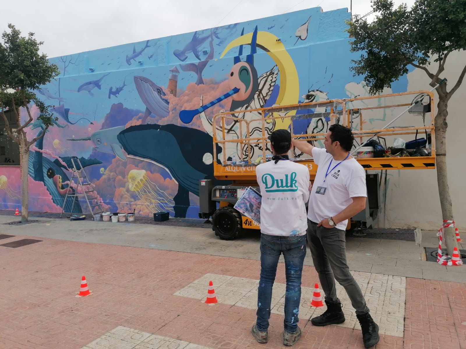 Oropesa del Mar exhibe una quincena de murales tras clausuarar la segunda edición del Rampuda Urban Art
