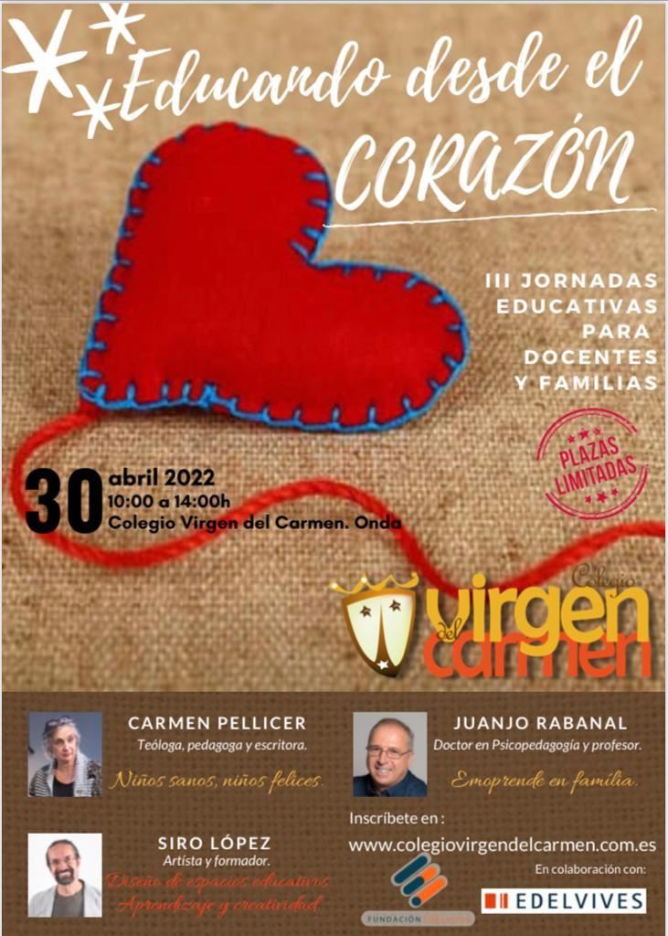 III Jornadas educativas para docentes y familias: «Educando desde el corazón»