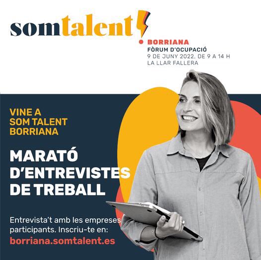 El Ayuntamiento de Burriana organiza el foro de empleo ‘Som Talent’