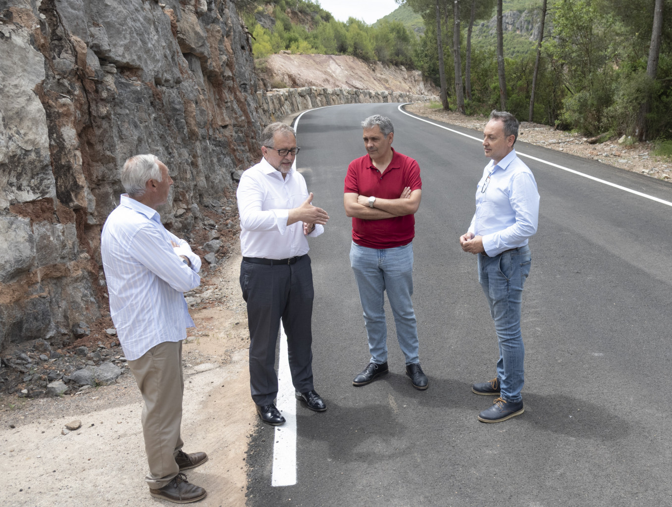 La Diputación de Castellón mejora la seguridad vial en el Alto Palancia eliminando dos curvas peligrosas de la carretera CV-218 Soneja-Almedíjar