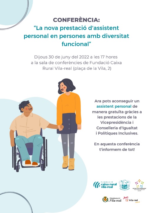 Fundació Caixa Rural de Vila-real organiza una conferencia sobre la figura del asistente personal en personas con diversidad funcional