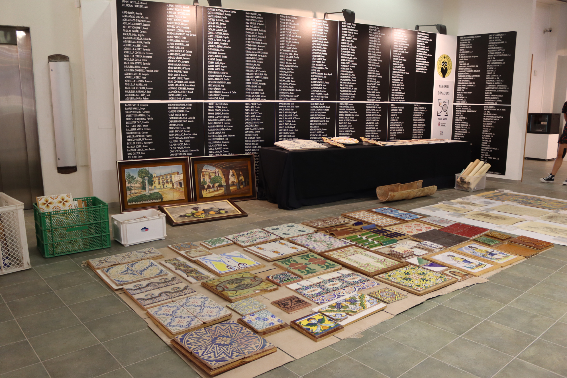 El Museo del Azulejo de Onda amplía su colección con bocetos de Mezquita Almer y cerámica del siglo XIX