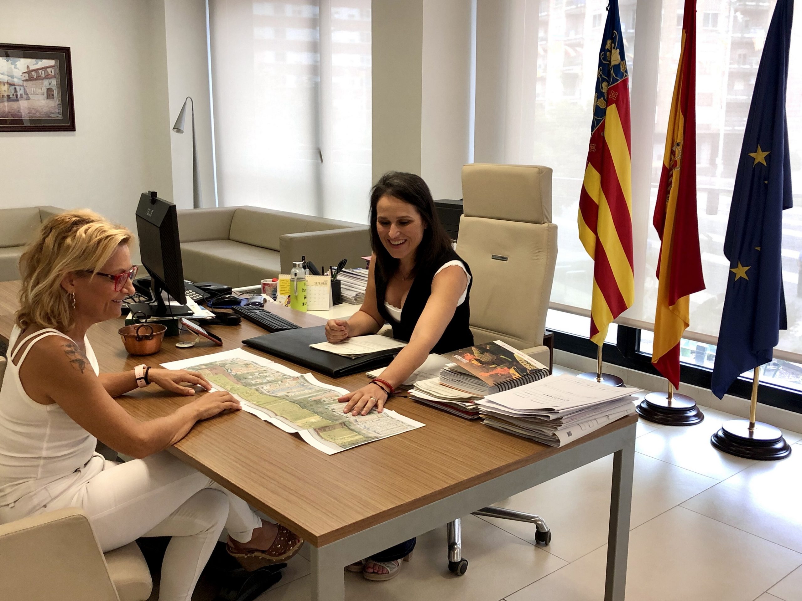 Merche Galí, alcaldessa d’Almassora, ens detalla el projecte de la pantalla verda al Serrallo